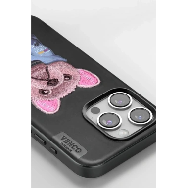 Mey İthalat®  iPhone 11 Cute Desenli Kapak - Siyah