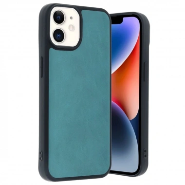 Mey İthalat®  iPhone 11 Kılıf Aras Deri Kapak - Açık Yeşil