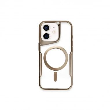 Mey İthalat®  iPhone 11 Kılıf Boyi Magsafe Silikon Kapak - Çöl Titanyum