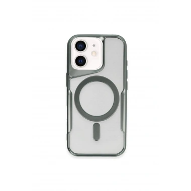 Mey İthalat®  iPhone 11 Kılıf Boyi Magsafe Silikon Kapak - Yeşil
