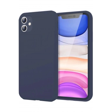 Mey İthalat®  iPhone 11 Kılıf First Silikon - Lacivert