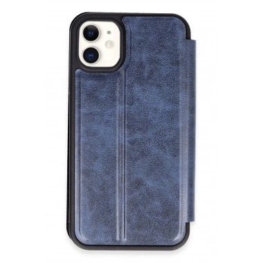 Mey İthalat® iPhone 11 Kılıf Flip Cover - Lacivert