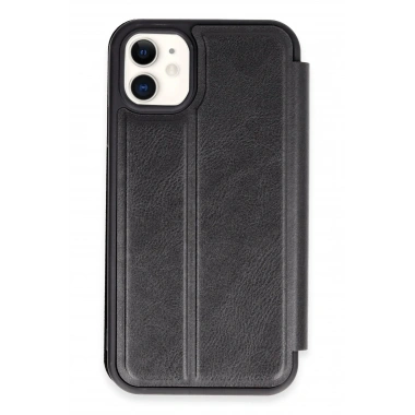 Mey İthalat® iPhone 11 Kılıf Flip Cover - Siyah