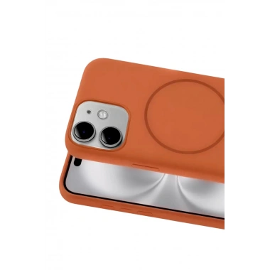 Mey İthalat®   iPhone 11 Kılıf Jully Magsafe Kapak - Turuncu