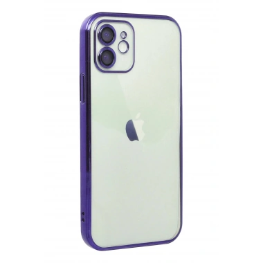 Mey İthalat®  iPhone 11 Kılıf  Lensli Silikon - Mor
