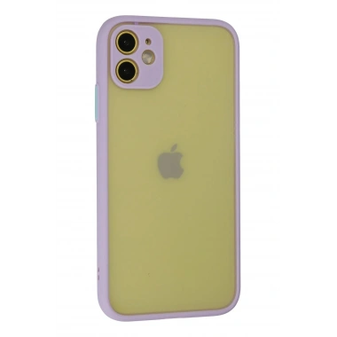 Mey İthalat®  iPhone 11 Kılıf Montreal Silikon Kapak - Mor