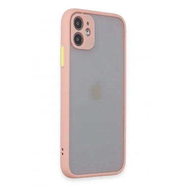 Mey İthalat®  iPhone 11 Kılıf Montreal Silikon Kapak - Pembe