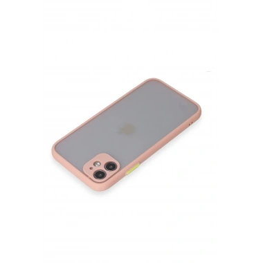 Mey İthalat®  iPhone 11 Kılıf Montreal Silikon Kapak - Pembe