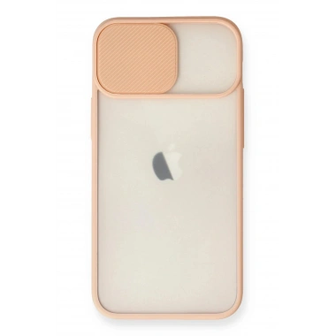 Mey İthalat® iPhone 11 Kılıf Palm Buzlu Kamera Sürgülü Silikon - Pembe