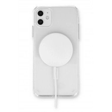 Mey İthalat® iPhone 11 Kılıf Pc Real Magsafe Kapak - Şeffaf