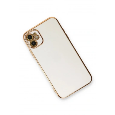 Mey İthalat®  iPhone 11 Kılıf Volet Silikon - Beyaz