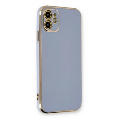 Mey İthalat®  iPhone 11 Kılıf Volet Silikon - Mavi