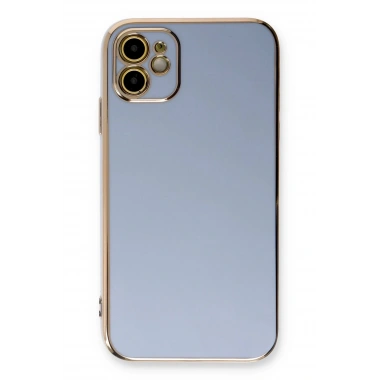 Mey İthalat®  iPhone 11 Kılıf Volet Silikon - Mavi