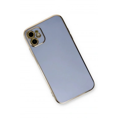 Mey İthalat®  iPhone 11 Kılıf Volet Silikon - Mavi