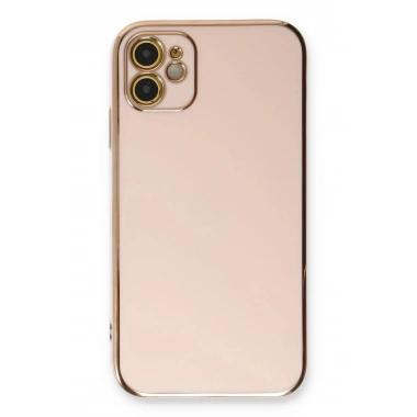 Mey İthalat®  iPhone 11 Kılıf Volet Silikon - Pembe