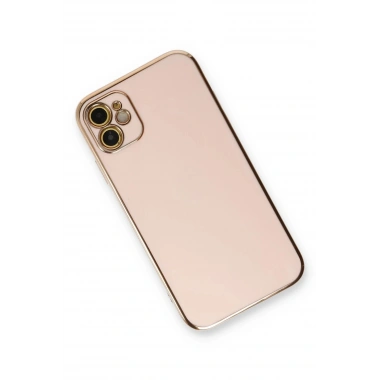 Mey İthalat®  iPhone 11 Kılıf Volet Silikon - Pembe