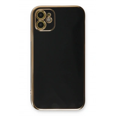 Mey İthalat®  iPhone 11 Kılıf Volet Silikon - Siyah