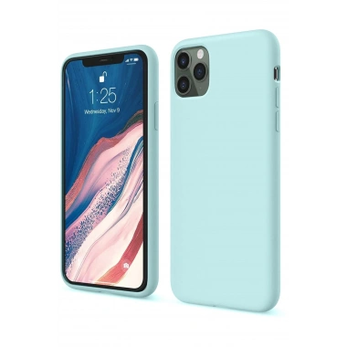 Mey İthalat®  iPhone 11 Pro Kılıf First Silikon - Turkuaz