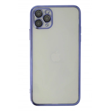 Mey İthalat®  iPhone 11 Pro Kılıf  Lensli Silikon - Mor