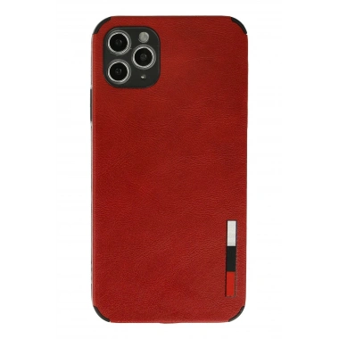 Mey İthalat® iPhone 11 Pro Kılıf Loop Deri Silikon - Kırmızı
