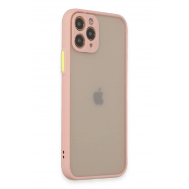 Mey İthalat®  iPhone 11 Pro Kılıf Montreal Silikon Kapak - Pembe