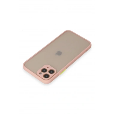 Mey İthalat®  iPhone 11 Pro Kılıf Montreal Silikon Kapak - Pembe