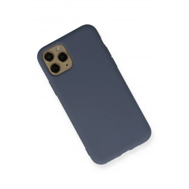 Mey İthalat®  iPhone 11 Pro Kılıf Nano içi Kadife Silikon - Gri