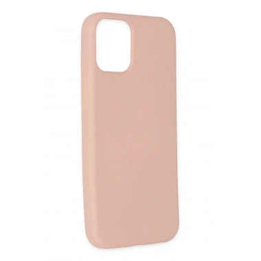 Mey İthalat®  iPhone 11 Pro Kılıf Nano içi Kadife Silikon - Pudra