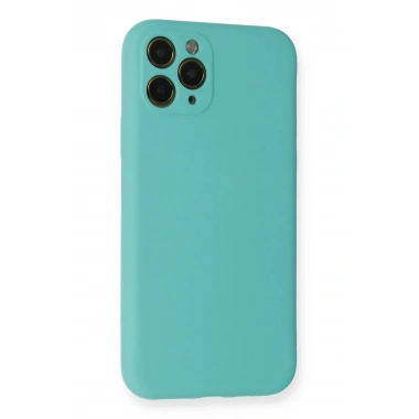 Mey İthalat®  iPhone 11 Pro Kılıf Nano içi Kadife Silikon - Turkuaz