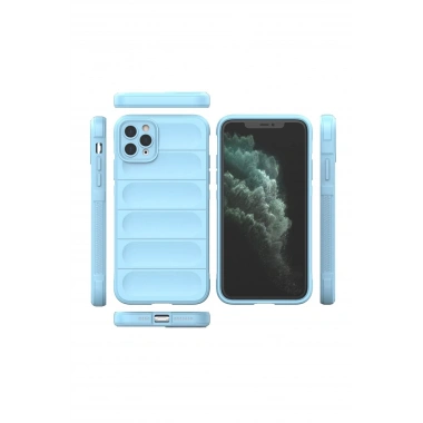 Mey İthalat®  iPhone 11 Pro Kılıf Optimum Silikon - Sky Blue