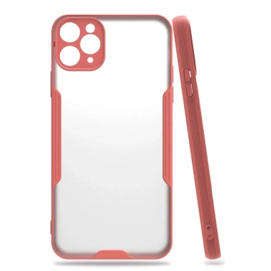 Mey İthalat®  iPhone 11 Pro Kılıf Platin Silikon - Pembe