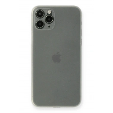Mey İthalat® iPhone 11 Pro Kılıf PP Ultra İnce Kapak - Beyaz