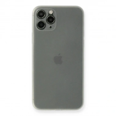 Mey İthalat® iPhone 11 Pro Kılıf PP Ultra İnce Kapak - Beyaz