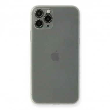 Mey İthalat® iPhone 11 Pro Kılıf PP Ultra İnce Kapak - Beyaz