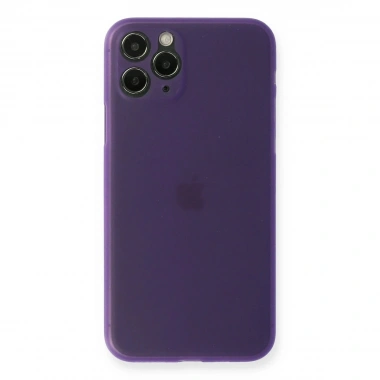 Mey İthalat® iPhone 11 Pro Kılıf PP Ultra İnce Kapak - Mor