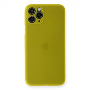 Mey İthalat® iPhone 11 Pro Kılıf PP Ultra İnce Kapak - Sarı