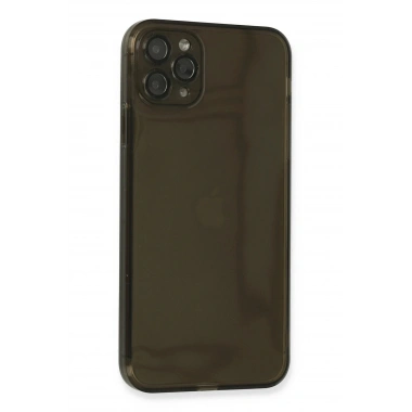 Mey İthalat®  iPhone 11 Pro Max Kılıf Fly Lens Silikon - Siyah
