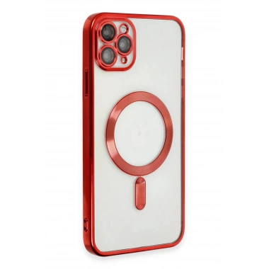 Mey İthalat®  iPhone 11 Pro Max Kılıf Kross Magneticsafe Kapak - Kırmızı