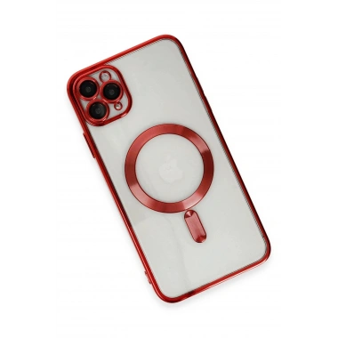 Mey İthalat®  iPhone 11 Pro Max Kılıf Kross Magneticsafe Kapak - Kırmızı