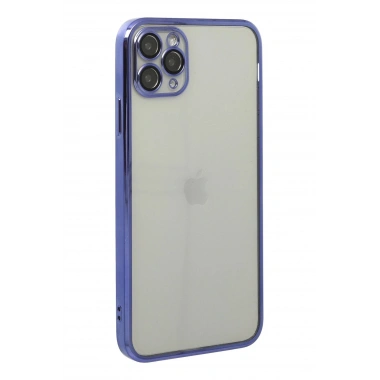 Mey İthalat®  iPhone 11 Pro Max Kılıf  Lensli Silikon - Mor