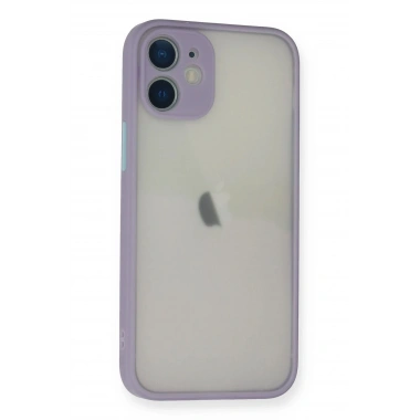 Mey İthalat®  iPhone 11 Pro Max Kılıf Montreal Silikon Kapak - Mor