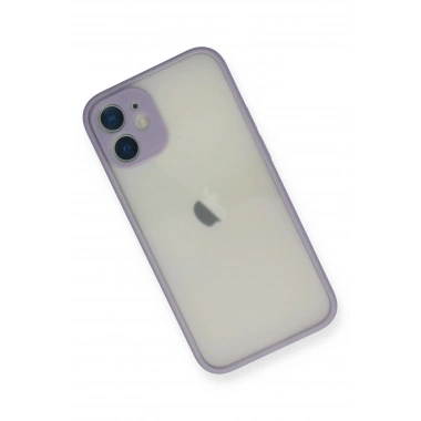 Mey İthalat®  iPhone 11 Pro Max Kılıf Montreal Silikon Kapak - Mor