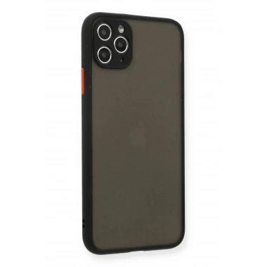 Mey İthalat®  iPhone 11 Pro Max Kılıf Montreal Silikon Kapak - Siyah