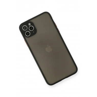 Mey İthalat®  iPhone 11 Pro Max Kılıf Montreal Silikon Kapak - Siyah