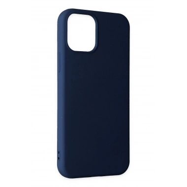 Mey İthalat®  iPhone 11 Pro Max Kılıf Nano içi Kadife Silikon - Lacivert