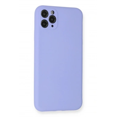 Mey İthalat®  iPhone 11 Pro Max Kılıf Nano içi Kadife Silikon - Lila