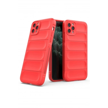 Mey İthalat®  iPhone 11 Pro Max Kılıf Optimum Silikon - Kırmızı