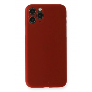 Mey İthalat® iPhone 11 Pro Max Kılıf PP Ultra İnce Kapak - Kırmızı