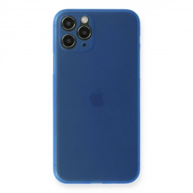 Mey İthalat®  iPhone 11 Pro Max Kılıf PP Ultra İnce Kapak - Mavi