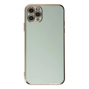 Mey İthalat®  iPhone 11 Pro Max Kılıf Volet Silikon - Açık Yeşil